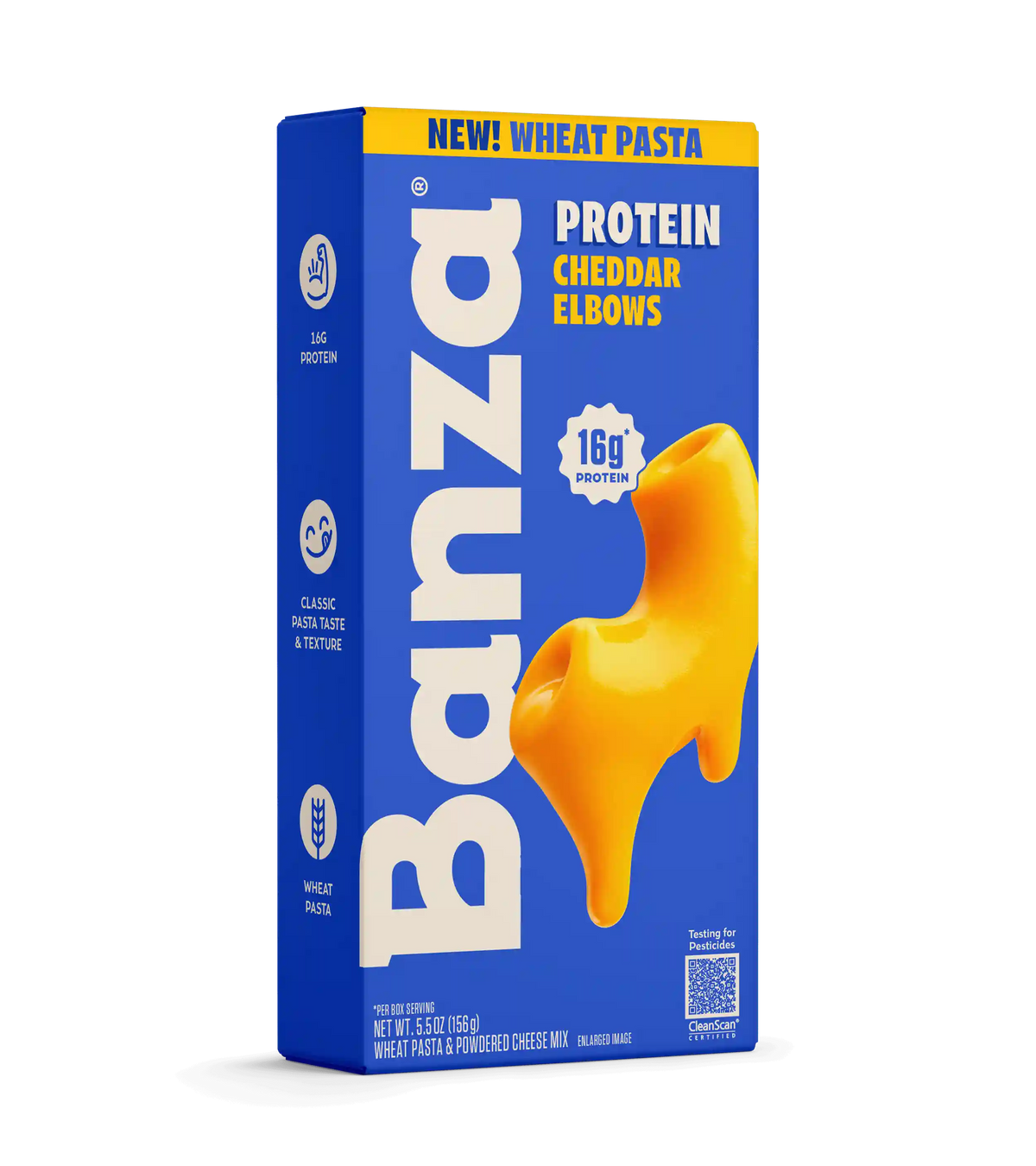 Wheat Protein Mac and Cheese Elbows – Yellow Cheddar (12-Pack)