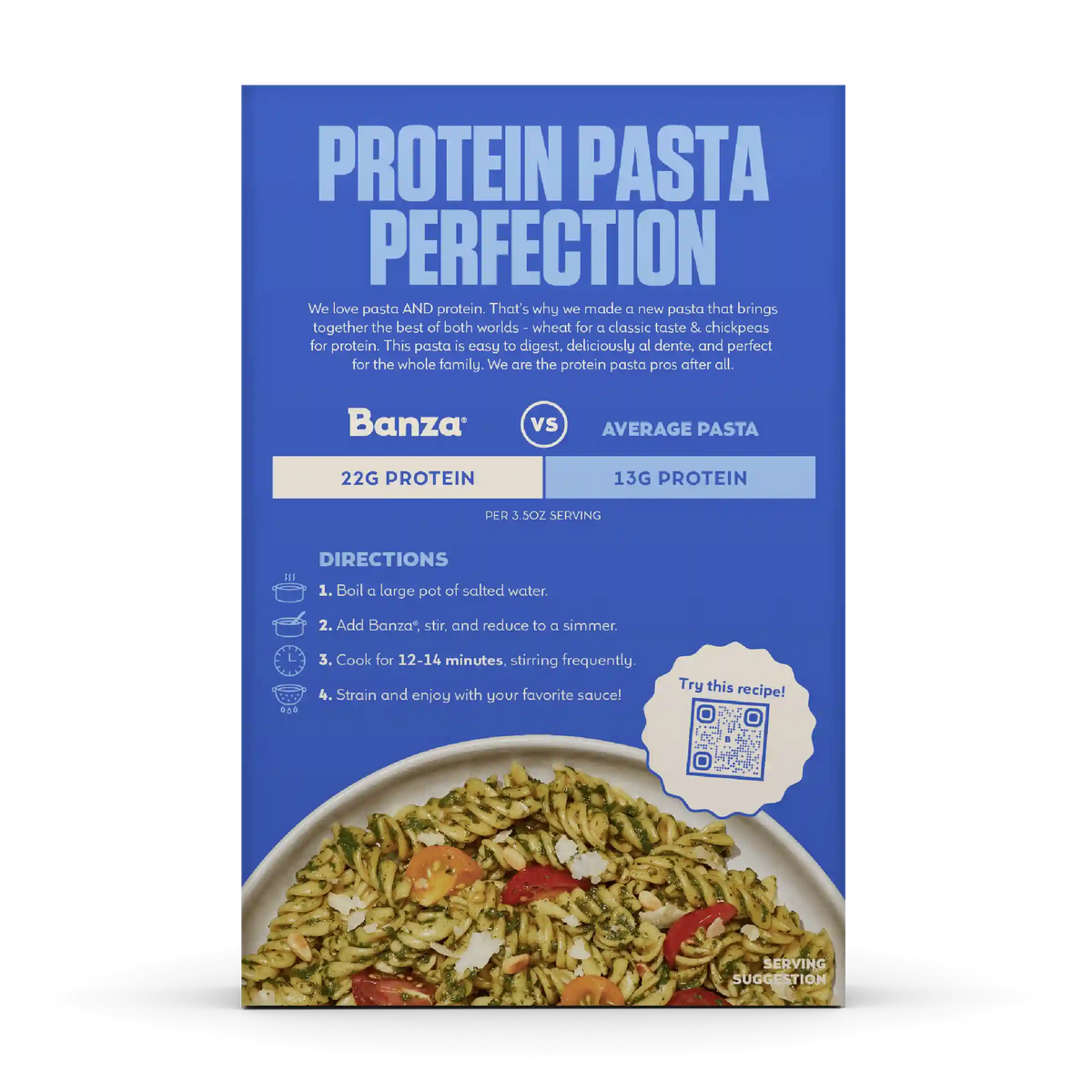 Wheat Rotini Protein Pasta (12-Pack)